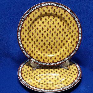 Fitz & Floyd Avignon Salad Plate Set of 2 1970's French Country Provencial